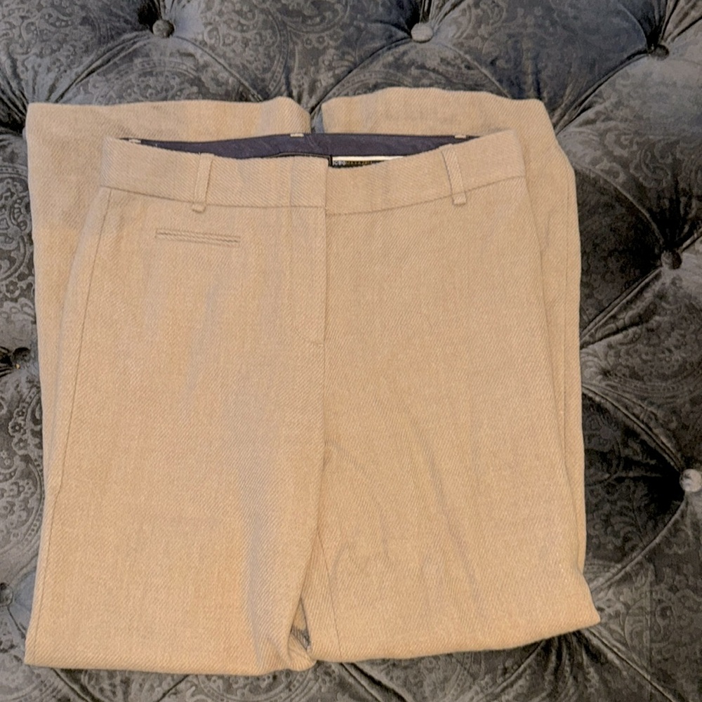 BCBG MaxAzria tan wool pants size 4